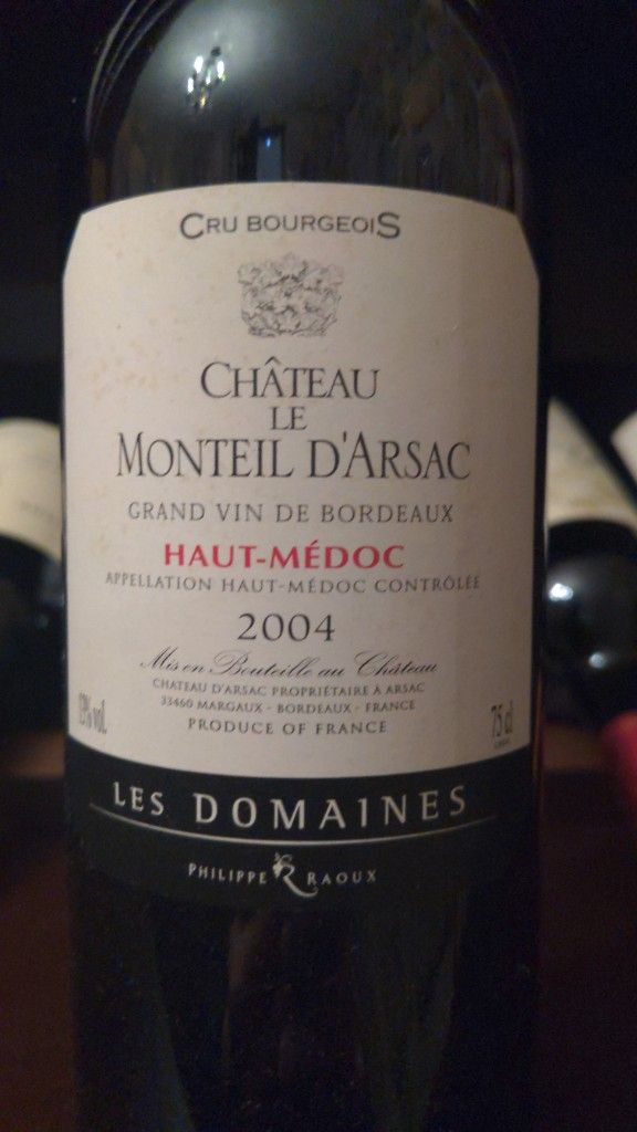 2004 Château le Monteil d'Arsac, France, Bordeaux, Médoc, HautMédoc