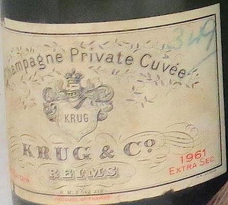1926 Krug Champagne Private Cuvée - CellarTracker