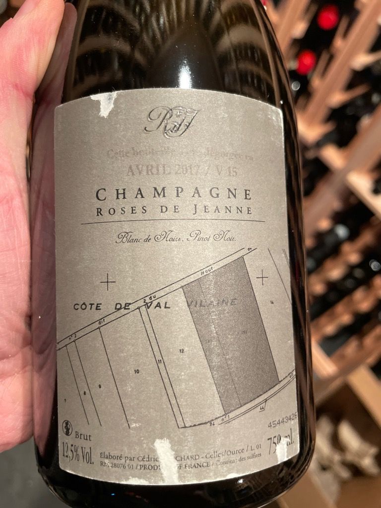 ワイン Champagne Roses de Jeanne 2018 750ml 2018 Roses de Jeanne / Cédric Bouchard Champagne Blanc de Noirs