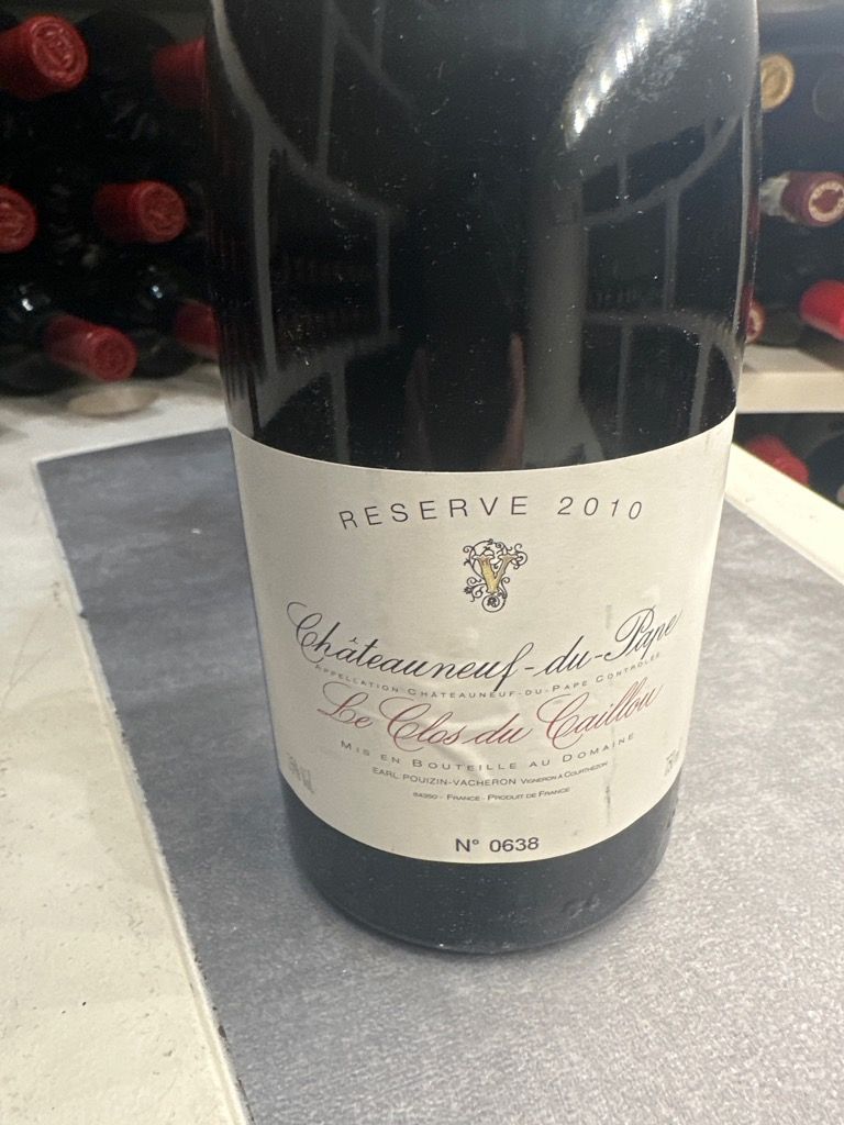 2010 Le Clos du Caillou Châteauneuf-du-Pape Réserve le Clos du