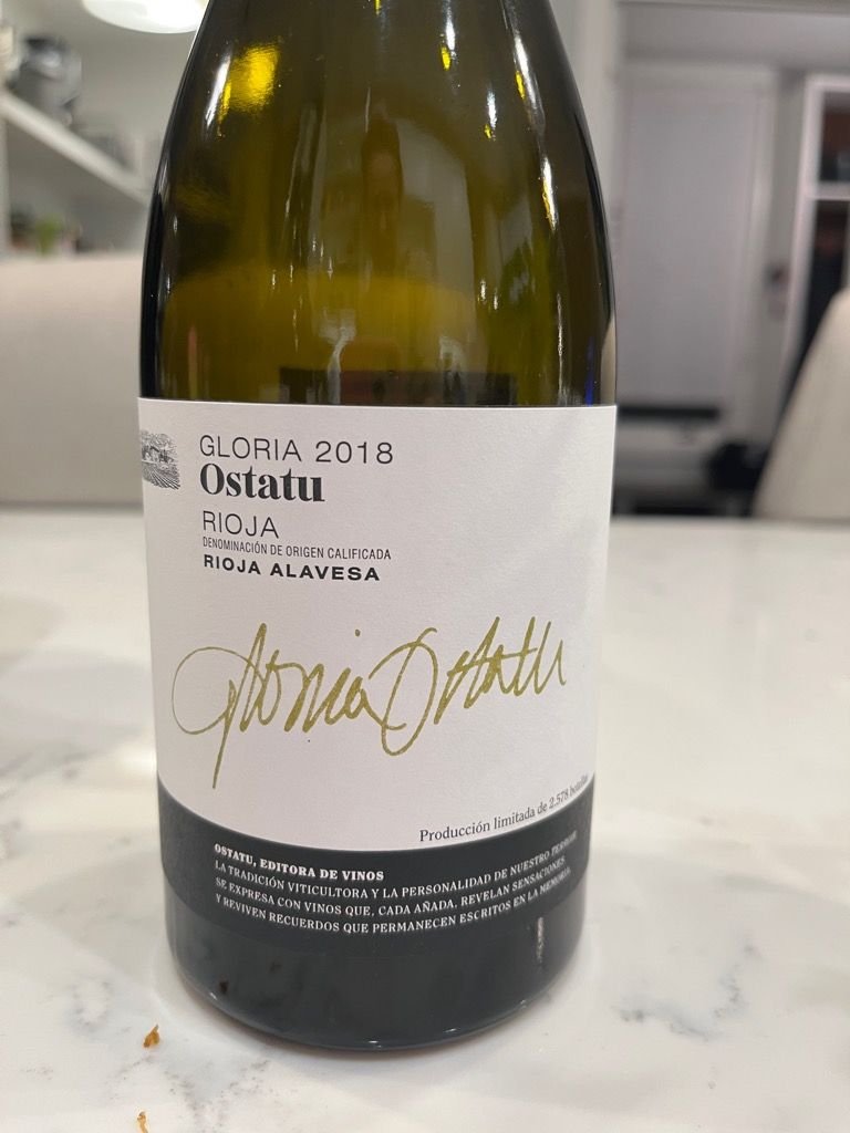 2018 Bodegas Ostatu Rioja Gloria de Ostatu - CellarTracker