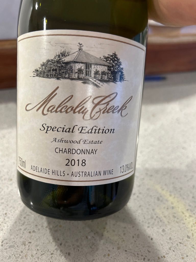 2022 Malcolm Creek Chardonnay Special Edition, Australia, South 