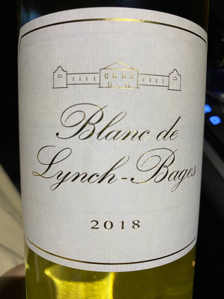 2018 Château Lynch-Bages Blanc de Lynch-Bages - CellarTracker