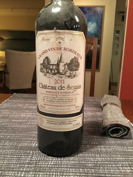 2011 Château de Seguin Bordeaux Supérieur - CellarTracker