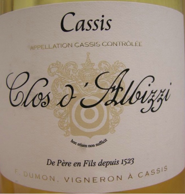 2011 Clos d'Albizzi Cassis Blanc, France, Provence, Cassis - CellarTracker