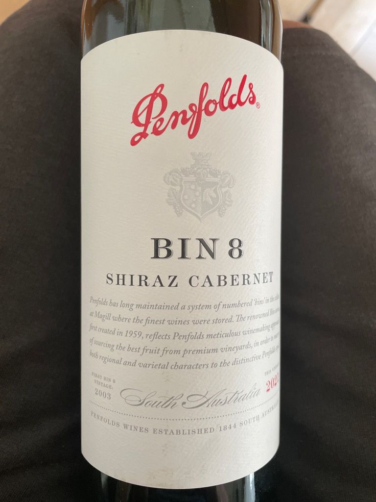 2021 Penfolds Bin 8 - CellarTracker