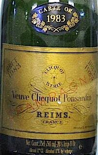 1983 Veuve Clicquot Champagne Carte d'Or - CellarTracker