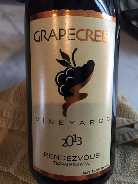 2013 Grape Creek Vineyards Rendezvous, USA, Texas - CellarTracker