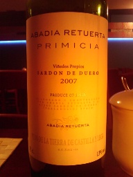 ABADIA RETUERTA アバディア レトゥエルタ PV 1999 1999 Abadia Retuerta Vino de la Tierra de Castilla y León