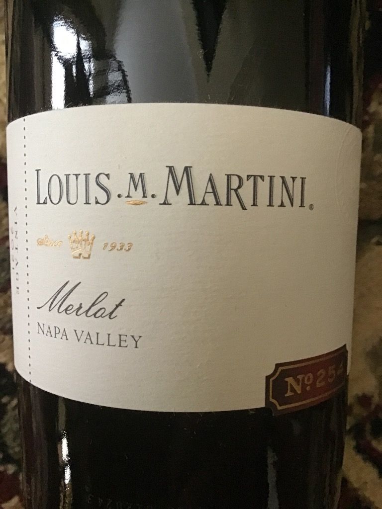 2021 Louis M. Martini Merlot No. 254, USA, California, Napa Valley ...