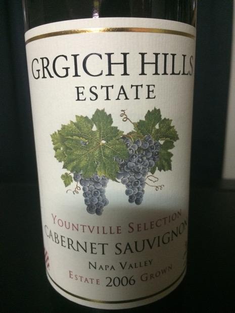 2006 Grgich Hills Cabernet Sauvignon Yountville Selection, USA ...