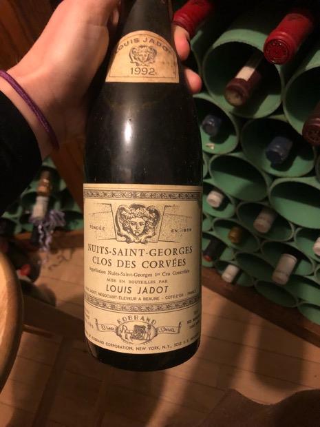 1991年 Nuits St es 1er Cru 1991 Louis Jadot Nuits-Saint-Georges 1er Cru Clos des Corvées