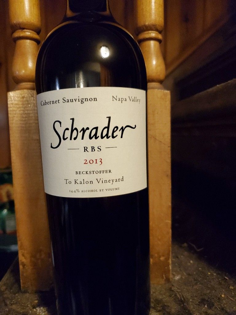 2013 Schrader Cellars Cabernet Sauvignon RBS Beckstoffer To Kalon ...