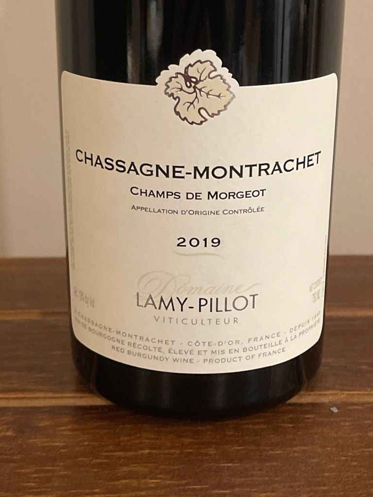 2019 Domaine Lamy-Pillot Chassagne-Montrachet Champs de Morgeot