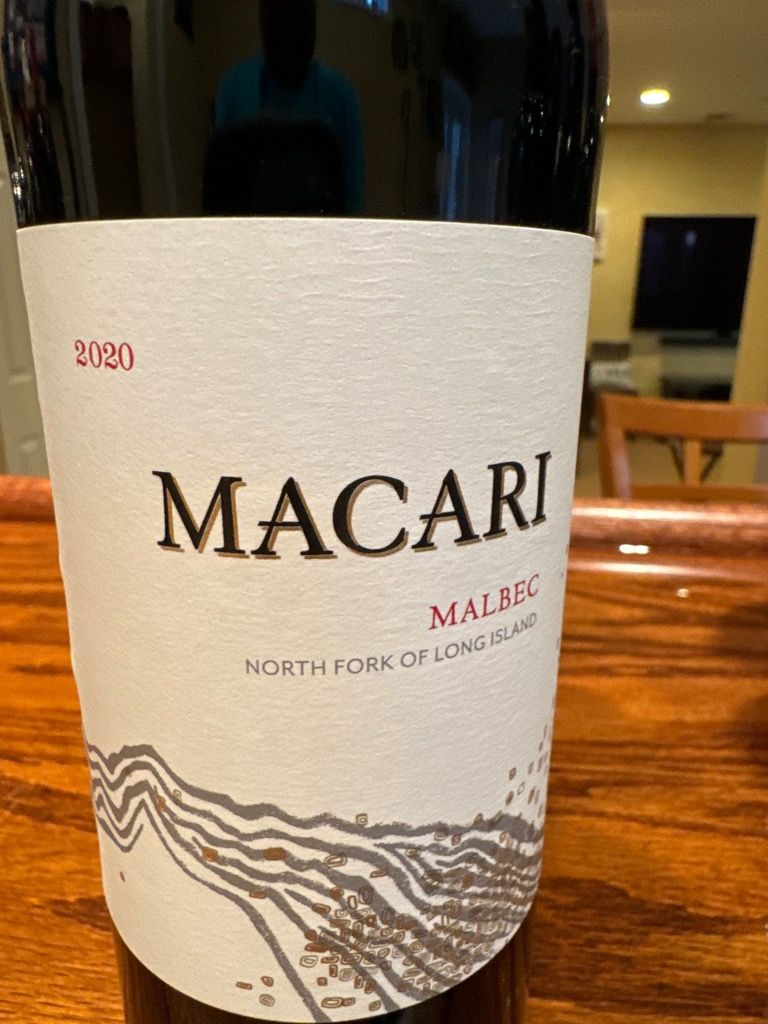 2021 Macari Vineyards Malbec, USA, New York, Long Island, North Fork ...