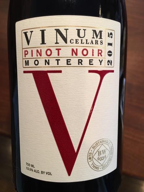 Vinum cellars ca Pinot Noir glass 750ml (759198001152)