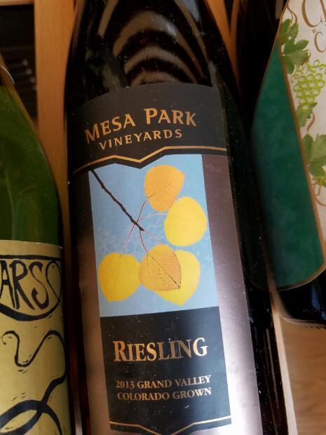 2013 Mesa Park Vineyards Riesling Mesa Park Vineyards Usa Colorado