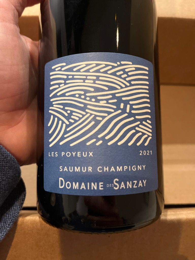 2021 Domaine des Sanzay SaumurChampigny Les Poyeux, France, Loire Valley, AnjouSaumur, Saumur