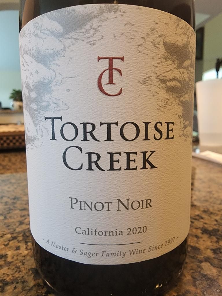 2020 Tortoise Creek Wines Pinot Noir Central Coast, USA, California ...