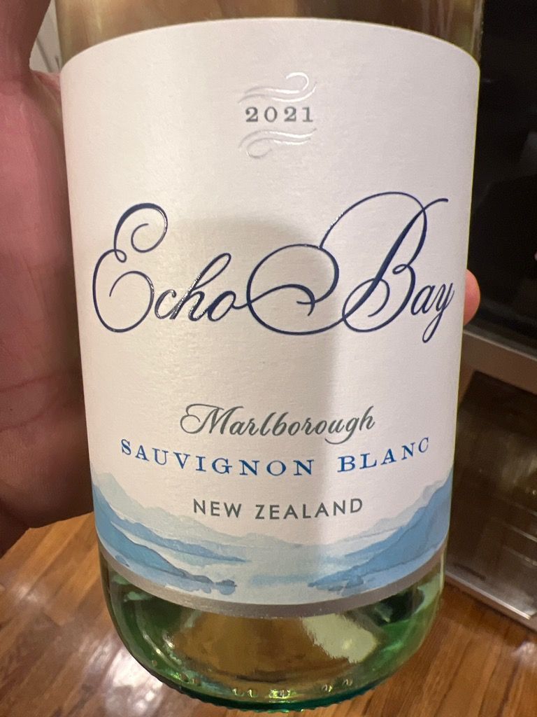 2021 Echo Bay Sauvignon Blanc, New Zealand, South Island, Marlborough