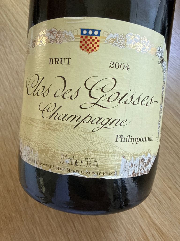 2004 Philipponnat Champagne Brut Clos des Goisses - CellarTracker