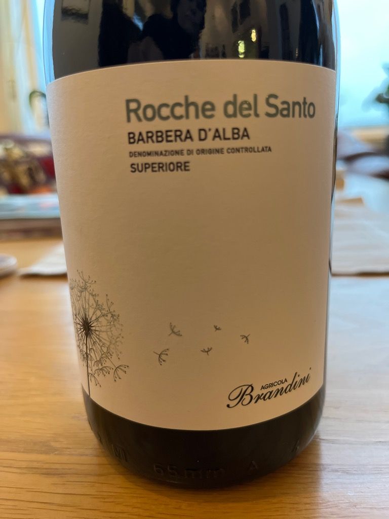 2020 Agricola Brandini Barbera d'Alba Superiore Rocche del Santo, Italy ...