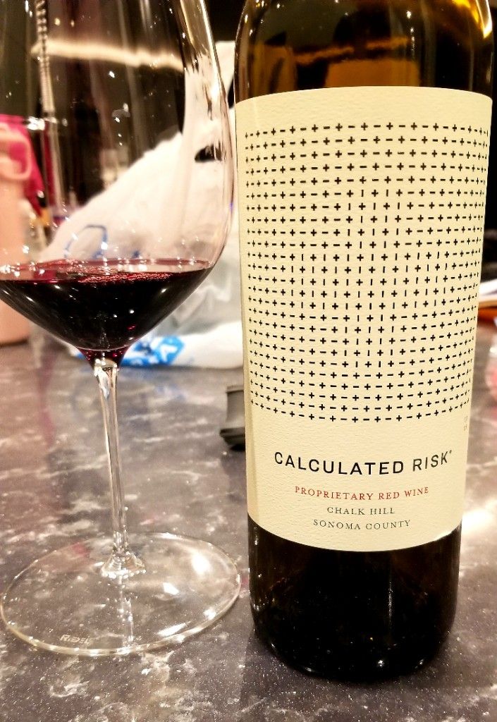 2019 Calculated Risk Chalk Hill Proprietary Red, USA, California