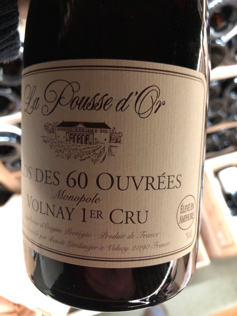 La Pousse d'Or Clos des 60 Ouvrées 750ML Pousse D'or Clos Des 60 Ouvrees Amphora Volnay 1er Cru