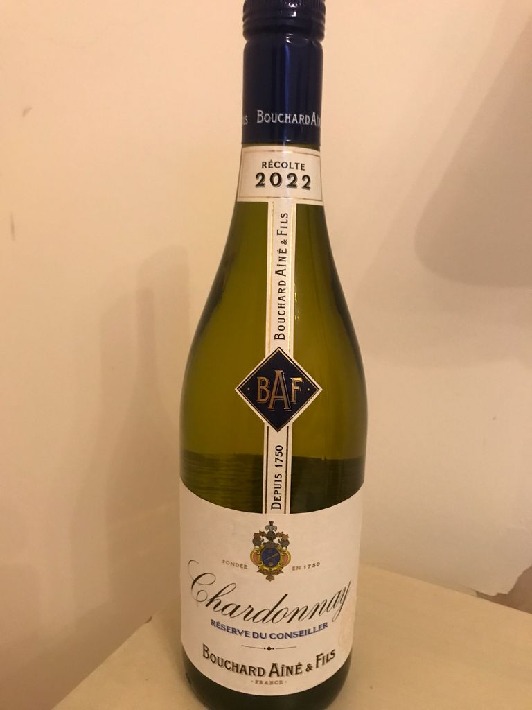 2022 Bouchard Aîné & Fils Chardonnay Reserve Du Conseiller, France ...