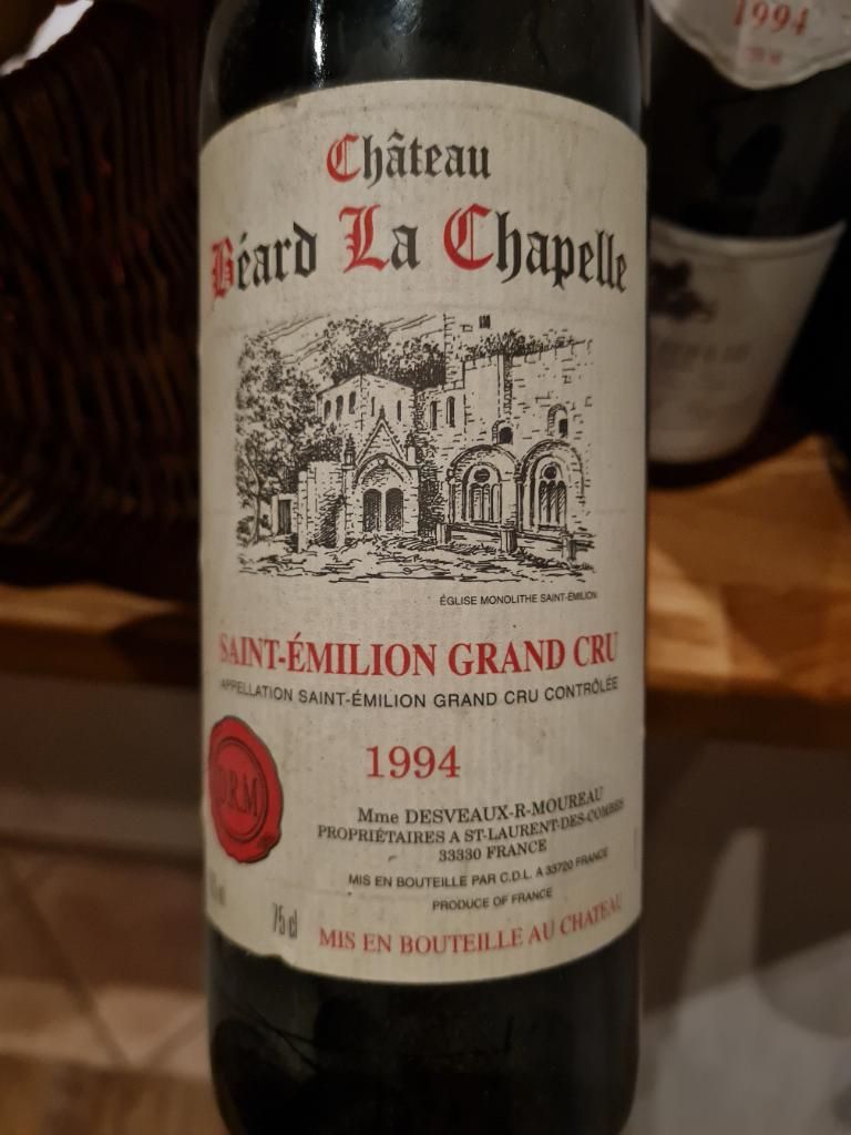 1990 Château Béard La Chapelle, France, Bordeaux, Libournais, St