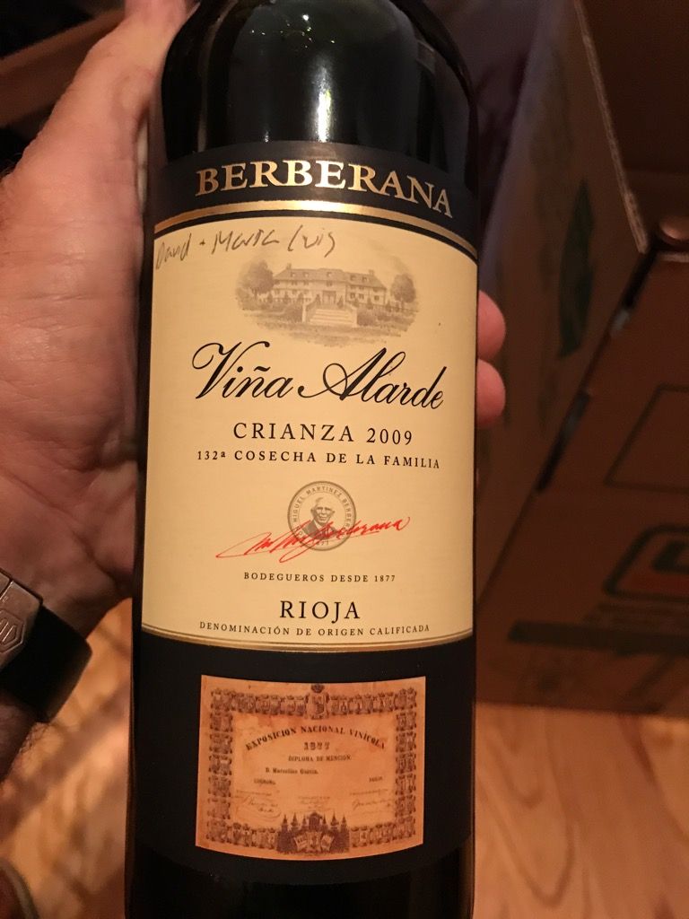 2009 Berberana Rioja Crianza Viña Alarde, Spain, La Rioja, Rioja