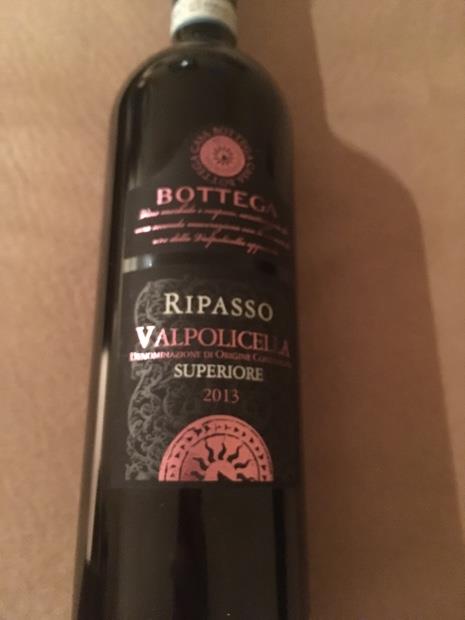 2013 Bottega Ripasso della Valpolicella Superiore, Italy, Veneto ...