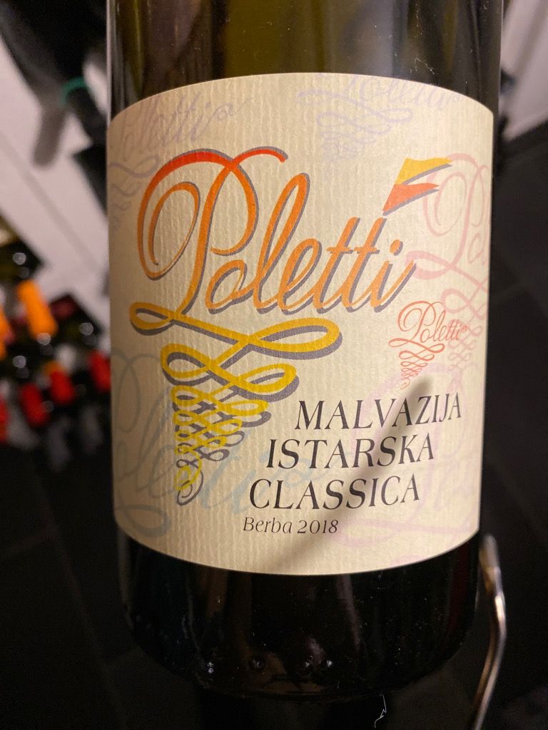 2018 Vina Poletti Malvasia Istriana Classica Croatia Istria And