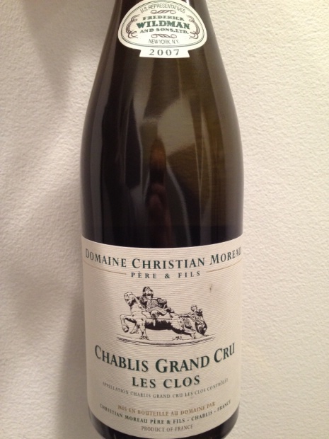 2007 Domaine Christian Moreau Père et Fils Chablis Grand Cru Les
