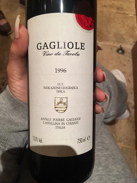 1996 Gagliole Rosso, Italy, Tuscany, Colli della Toscana Centrale IGT ...