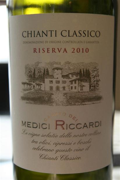 Casato dei Classico Riccardi CellarTracker 2018 Medici Chianti Riserva -