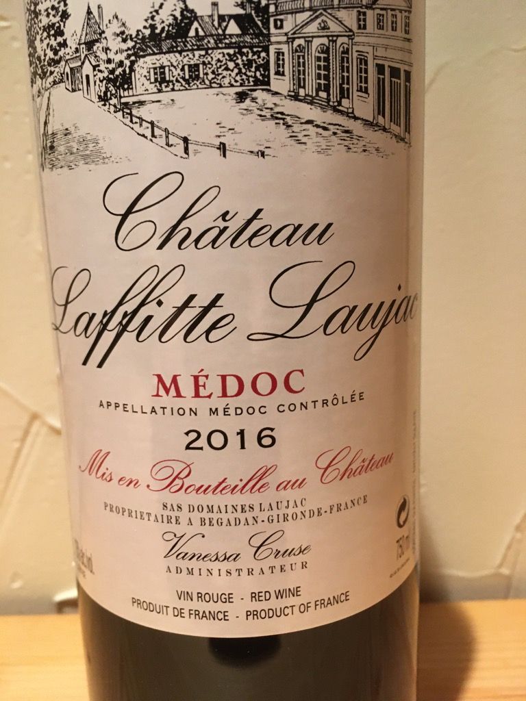 2016 Château Laffitte Laujac, France, Bordeaux, Médoc CellarTracker