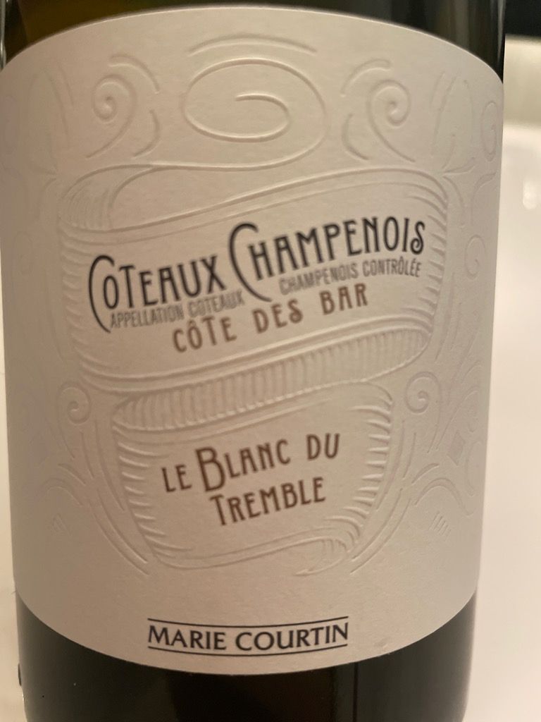 2018 Marie-Courtin Coteaux Champenois Le Blanc du Tremble