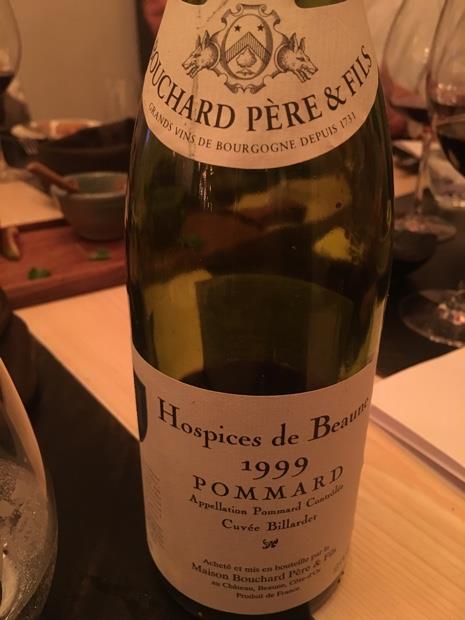 1999 Hospices de Beaune Pommard Cuvée Billardet Maison Bouchard