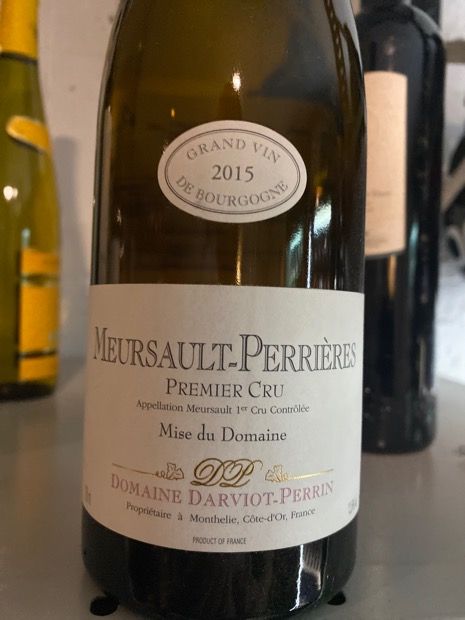 2015 Domaine Darviot-Perrin Meursault 1er Cru Les Perrières, France ...