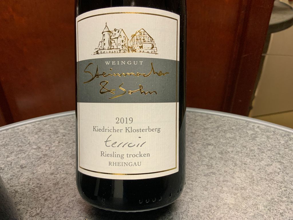 2019 Steinmacher & Sohn Kiedricher Klosterberg Riesling trocken ...