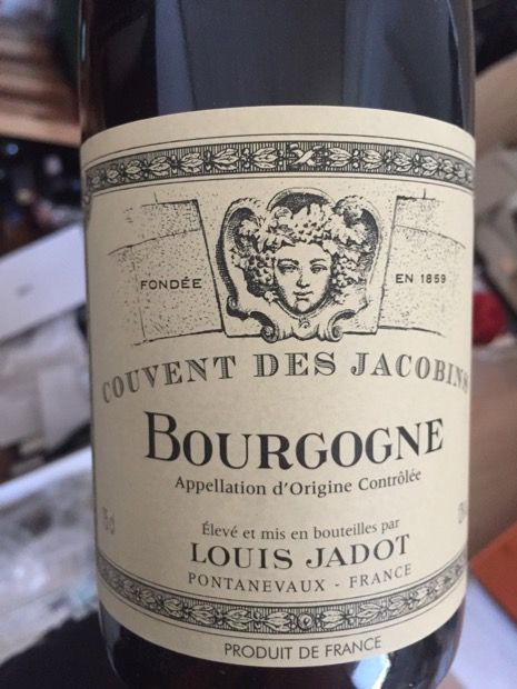 2009 Louis Jadot Pinot Noir Bourgogne Couvent des Jacobins