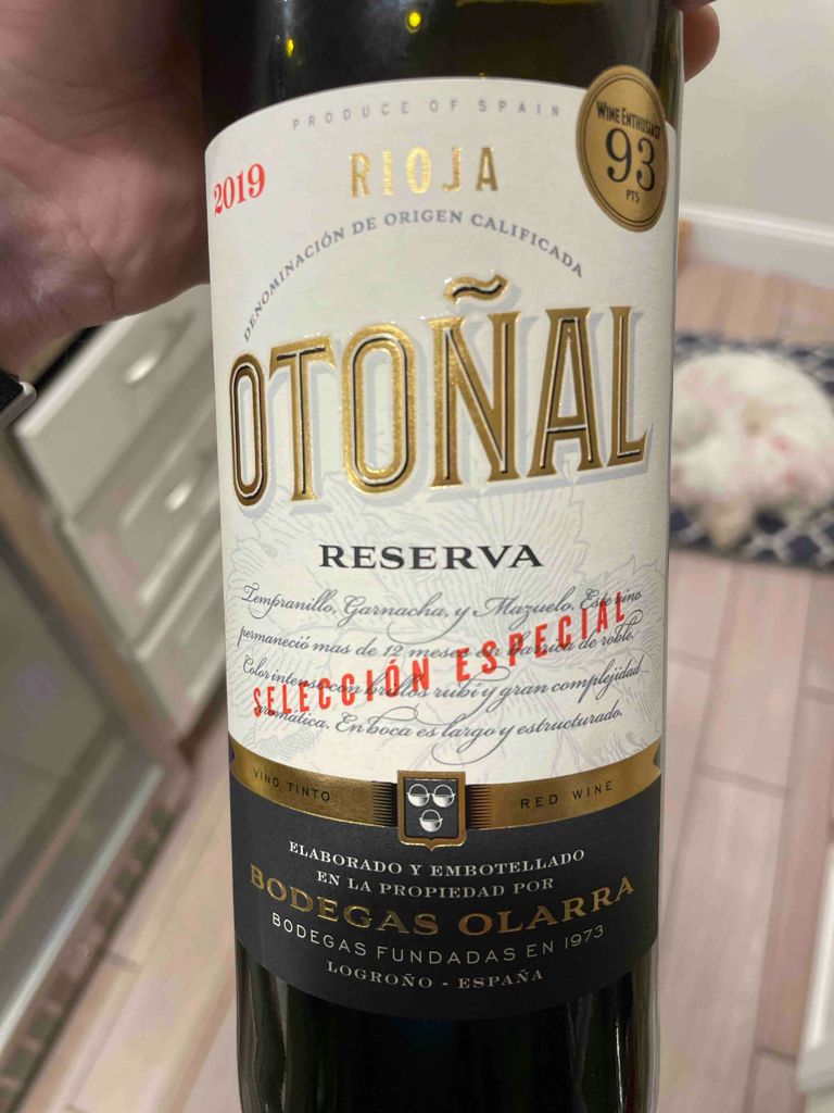 2019 Bodegas Olarra Rioja Otoñal Reserva, Spain, La Rioja, La Rioja ...