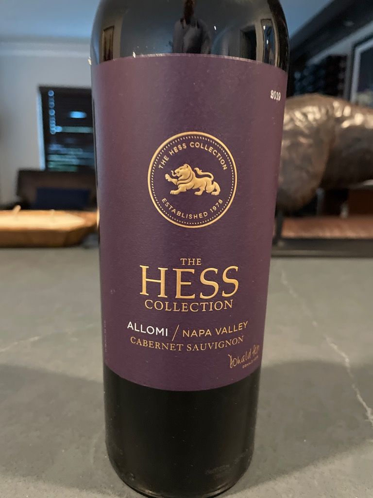 2019 The Hess Collection Cabernet Sauvignon Allomi - CellarTracker