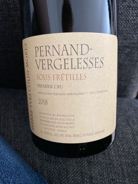 2018 Pierre-Yves Colin-Morey Pernand-Vergelesses 1er Cru