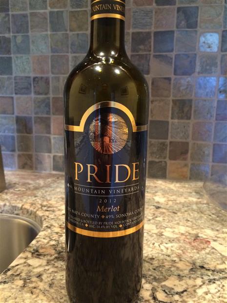 2012 Pride Mountain Vineyards Merlot, USA, California, North Coast ...