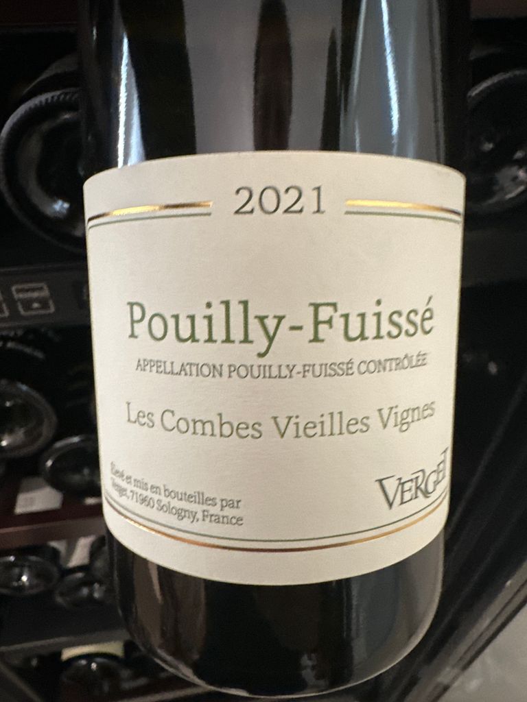 2022 Verget Pouilly-Fuissé Les Combes Terroirs De Pouilly Vieilles ...