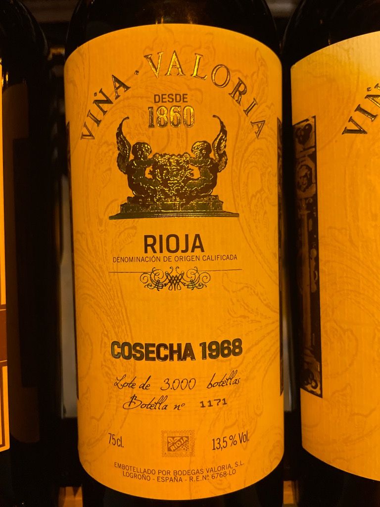 Valoria Rioja 1968 Viña Valoria Rioja Gran Reserva, Spain, La Rioja, Rioja ...