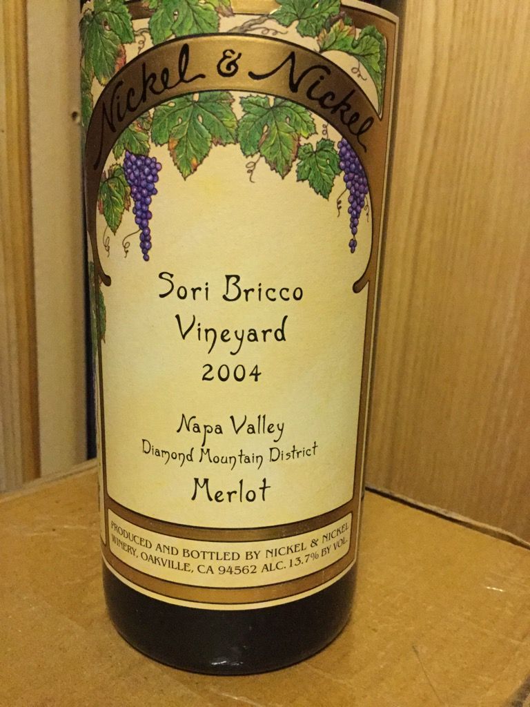 2004 Nickel & Nickel Merlot Sori Bricco Vineyard, USA, California, Napa