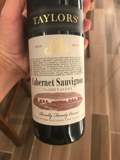 2016 Taylors Cabernet Sauvignon Clare Valley - CellarTracker